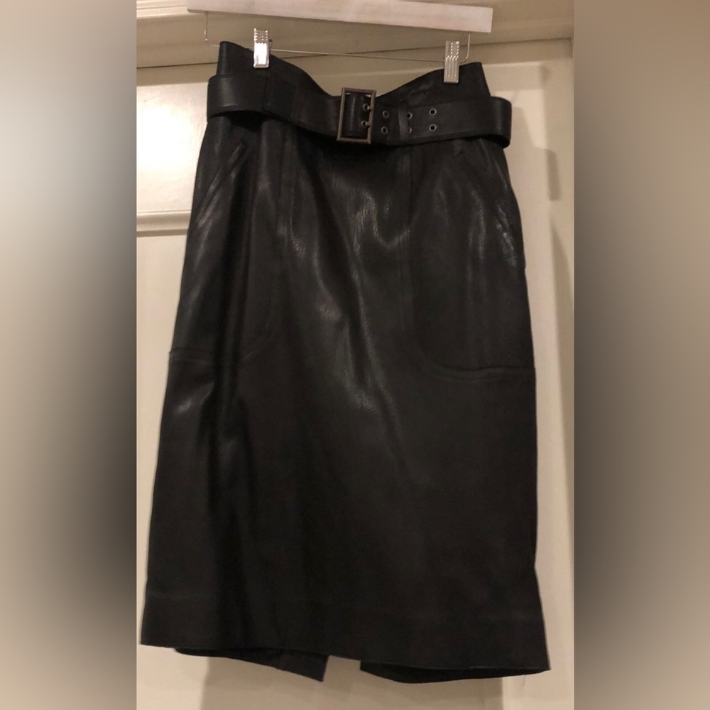 Cesare Fabre leather skirt